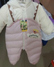 巴拉巴拉（BALABALA）童裝嬰兒連體衣假兩件連體羽絨服寶寶衣服冬加厚男童女童兒童 粉紅60002-白鴨絨 73cm 曬單實拍圖