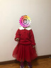 戴維貝拉（DAVE＆BELLA）女童半裙套裝秋冬新款中大童衣服中國風(fēng)新年兒童上衣短裙兩件套 中國紅【現(xiàn)貨】 110 cm（建議身高100-110cm） 曬單實(shí)拍圖