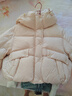 RE'VAN芮范2024冬季新品設(shè)計師款少女感粉色短款羽絨服RM90501236 粉紅色 XS/34 曬單實拍圖