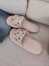 百慕傾臣一次性拖鞋女便攜式旅游酒店防滑防臭出差可洗澡旅行折疊涼拖鞋男 粉色 【花朵兔子】 36-37 適合35-36（內長(cháng)230MM) 曬單實(shí)拍圖
