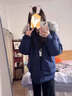 7家優(yōu)品美式復(fù)古棉服男秋冬季潮牌派克服可拆卸毛領(lǐng)加厚保暖寬松情侶外套 KNFS-N413灰色 XL 曬單實(shí)拍圖