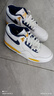 耐克（NIKE）官方艦店男鞋春季運動(dòng)鞋AIR FLIGHT 89氣墊休閑鞋AJ4兄弟跑步鞋 AJ4兄弟款/紫金湖人 43 曬單實(shí)拍圖