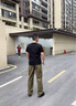 CAT卡特25春夏新品男士戶(hù)外工裝風(fēng)直筒休閑長(cháng)褲 軍綠色 XL 曬單實(shí)拍圖