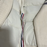 妍莉芬（yanlifen）白色休閑羽絨棉服女2025年冬季新款短款羽棉襖絨服女立領(lǐng)棉衣外套 白色 XL 曬單實(shí)拍圖