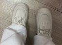 FED復(fù)古樂(lè)福鞋春季新款女鞋厚底松糕鞋系帶單鞋女款D1206-YAC005 米色 37 曬單實(shí)拍圖