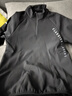 艾倫伯頓加絨長(cháng)袖速干衣男士運動(dòng)t恤半拉鏈訓練服健身房保暖跑步衣服 半拉鏈加絨-黑色 L 曬單實(shí)拍圖
