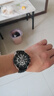 卡西歐(CASIO)手表男士 防水夜光休閑時(shí)尚石英男表鋼帶男表 黑盤(pán)皮帶EFR-539L-1A 曬單實(shí)拍圖