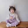 卿寶蓓嬰兒連體衣春秋季新生兒衣服0-6個(gè)月寶寶衣服爬爬服3外出百天禮服 紫色花朵拼接 73cm 4-8個(gè)月 身高63-70cm 曬單實(shí)拍圖