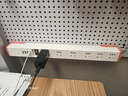 德木（DEMU） 辦公桌面插座上墻暗裝USB電腦排插排家用吊掛式隱形下接線(xiàn)板 6位過(guò)載開(kāi)關(guān)4USB1平方*1.8米 曬單實(shí)拍圖