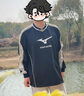 美津濃（MIZUNO）25年新款復古足球套頭衫男女街頭潮流感衛衣 09/曜石黑 M (170) 曬單實(shí)拍圖
