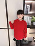 真維斯童裝女童裙子2025秋冬新款兒童紅色圣誕毛衣套裝女孩新年百褶裙冬 紅色毛衣+格裙套裝 110 曬單實拍圖