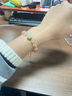 中國黃金（CHINA GOLD）和田玉手串女南紅瓜珠子瑪瑙圓珠串珠七夕情人節(jié)禮物送女朋友老婆 南紅瓜珠和田玉手串【紀念品】 曬單實拍圖