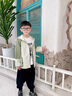 G.DUCKKIDS小黃鴨童裝男童外套春秋款2025新款兒童風(fēng)衣中大童拉鏈衫男孩上衣 綠色 130 建議7~8歲【120-130cm】cm 曬單實(shí)拍圖