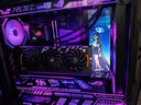 華碩（ASUS）ROG GR701創(chuàng)世神 白色機(jī)箱吹雪 EVA系列定制 UV噴繪改色全塔主題定制機(jī)箱 翻毛皮定制ARGB全套燈板 黑色創(chuàng)世神+灰翻毛皮+黑色鐳射燈板 曬單實(shí)拍圖