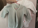 貝瑞加（Babyprints）嬰兒包屁衣2件裝純棉連體衣男女寶寶純棉三角爬服護肚柔軟 綠66 曬單實(shí)拍圖