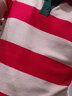 罗蒙（ROMON）夏季轻薄柔软针织休闲短袖t恤衫男 英式学院风洋气拼色条纹polo男 杏色 M ( 120-135斤 ) 晒单实拍图