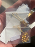 中國(guó)黃金（CHINA GOLD）黃金項(xiàng)鏈女士足金三生花項(xiàng)鏈花朵吊墜七夕情人節(jié)禮物送女友老婆 【京速達(dá)】足金三生花項(xiàng)鏈約3.9g*玫瑰禮盒 曬單實(shí)拍圖