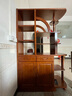 天鳴  實(shí)木酒柜客廳隔斷柜玄關(guān)柜進(jìn)門(mén)屏風(fēng)柜裝飾柜門(mén)廳柜雙面儲物鞋柜 胡桃色(升級款) 120*38*190【包安裝】 曬單實(shí)拍圖