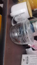 樸原良品耐熱玻璃早餐杯帶蓋 電陶爐可用牛奶杯 家用微波爐燕麥杯燉蛋杯 發(fā)胖早餐杯+蓋 曬單實(shí)拍圖