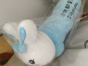 友銘斯38女神節(jié)可愛超軟粉色趴兔抱枕女生睡覺毛絨玩具兔子布娃娃長條枕 日本品質粉紅色 開心每一天 71厘米(帶拉鏈+填充棉 曬單實拍圖