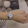 天梭（TISSOT）【官方授權(quán)店】瑞士手表 新款夢圓系列1853小美人石英女表 貝母盤皮帶T129.210.16.111.00 曬單實拍圖