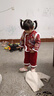 咭卡咭為女童加絨套裝漢服冬季新年衣服中小兒童女孩兩件套過年寶寶拜年服 紅色 加厚 贈(zèng)包包 100 碼建議2-3歲(身高95左右) 曬單實(shí)拍圖