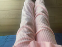 兒童法蘭絨睡衣秋冬加厚款女孩家居服珊瑚絨套裝秋款女童睡衣春秋 粉紅色 150尺碼建議身高133-143厘米左右 曬單實(shí)拍圖