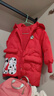 迪士尼寶寶（Disney Baby）男女兒童時尚休閑百搭舒適保暖兒童羽絨服外套 214DS0297大紅 120 曬單實(shí)拍圖