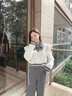 乖甜星小香風(fēng)休閑套裝2025年春秋裝新款女套裝學(xué)院風(fēng)時(shí)尚氣質(zhì)衛(wèi)衣兩件套 白拼灰【套裝】 L 【建議105-115斤】 曬單實(shí)拍圖