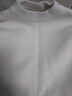 真維斯女童加絨毛衣秋冬小童寶寶加厚保暖衣服兒童可愛(ài)半高領(lǐng)針織衫上衣 【純色】白 165 曬單實(shí)拍圖