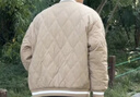 GENIOLAMODE棉服男冬季加絨加厚防寒保暖撞色棒球領(lǐng)男生面包服棉襖 灰綠 2XL 曬單實拍圖