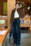 夏雨瑤美拉德棕色短款外套女2025春秋新款美式機(jī)車百搭?yuàn)A克小個(gè)子上衣女 棕色 M 【建議85-100斤】 曬單實(shí)拍圖