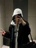 GARNUO羽絨服內(nèi)膽黑色呢子大衣秋冬新款小個(gè)子高級(jí)感加厚西裝毛呢外套女 黑色【羽絨內(nèi)膽】 M【101-115斤】 曬單實(shí)拍圖
