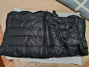 羅蒙（ROMON）秋冬男裝羽絨服加肥大碼立領(lǐng)連帽300斤寬松輕薄款特大號顯瘦潮胖 黑色-連帽 8XL (255-280斤) 曬單實(shí)拍圖