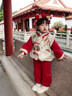 鸞雀翔一周歲衣服女寶寶加絨套裝冬季3歲女童裝2025年新款兒童服裝女孩 紅色拜年服 兒童春節衣服 100 建議身高90-100 體重24-30斤 曬單實(shí)拍圖