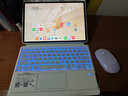 ZHISIHUI適用華為平板matepad air12英寸藍牙鍵盤鼠標套裝 磁吸可拆卸保護殼智能觸控鍵盤充電鼠標 白色 曬單實拍圖