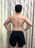 美津濃（MIZUNO）沙灘褲男防尷尬雙層速干寬松平角沙灘褲男士泡溫泉游泳褲 黑色 2XL 【身高180-185 體重75-80kg】 曬單實(shí)拍圖