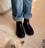 馬丁博士（Dr.Martens）2976英倫女舒適保暖機車(chē)靴黑色女切爾西靴 黑色 38 曬單實(shí)拍圖