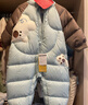 巴拉巴拉童裝嬰兒連體衣羽絨服假兩件寶寶衣服冬裝外出男童女童保暖厚時(shí)尚 白色調-白鴨絨 208424120211 90 cm-充絨量107g 曬單實(shí)拍圖