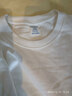300G重磅純棉長(cháng)袖t恤男女春秋純色厚實(shí)白色圓領(lǐng)美式寬松ins打底衫 象牙白-羅口長(cháng)袖300g重磅 m建議90-120斤 曬單實(shí)拍圖