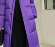 鴨鴨（YAYA）羽絨服女冬季新款連帽情侶裝長款過膝戶外防寒羽絨服外套潮 紫色 L 曬單實拍圖