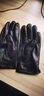 希凡里保暖手套加絨男 真皮羊皮軍官手套 防水戶(hù)外騎行滑雪手機可觸屏 軍官手套 黑色 加絨 中號 曬單實(shí)拍圖