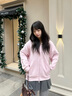 森馬（Semir）迪士尼米奇系列外套女連帽寬松2025春季新款刺繡夾克松弛顯瘦廓形 橡皮粉61216【俏皮粉】 M 160/84A 曬單實(shí)拍圖