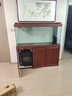 森森魚缸水族箱客廳智能落地中型底濾家用玻璃金魚缸生態(tài)懶人 剛果柚色 ID靠墻款長150*寬42*缸高73/柜高80cm 曬單實(shí)拍圖