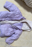 巴拉巴拉兒童輕薄羽絨服嬰兒冬季童裝寶寶外套洋氣可愛潮男童女童 粉紫70023 90cm 曬單實(shí)拍圖