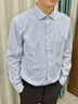 Scofield【新疆棉】男裝24年秋季新款長袖商務(wù)休閑全棉多色襯衫 藍色 L (175) 曬單實拍圖