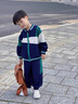 G.DUCKKIDS小黃鴨童裝男童套裝春秋裝1-3歲帥氣兒童衣服男孩運(yùn)動(dòng)服裝兩件套 藏青色 150 建議11~12歲【140-150cm】c 曬單實(shí)拍圖