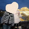 紅蜻蜓半身裙女2025春黑色毛呢短裙新款高腰包臀裙裙子顯瘦A字裙半裙 黑色 L 【建議100-115斤】 曬單實(shí)拍圖