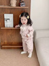 迪士尼女寶寶衣服衛衣套裝嬰兒春裝洋氣兩件套小童一歲幼兒外出春季春天 兩件套 73 CM 曬單實(shí)拍圖