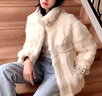 卡悠萊卡悠萊小個(gè)子獺兔毛皮草外套女升級(jí)版真年皮毛一體獺兔真皮草 米黃 M 均碼 曬單實(shí)拍圖